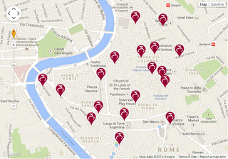 Cartina di Stazione Bike Sharing di Roma